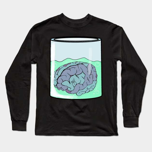 Brain in a vat - The Oddball Aussie Podcast Long Sleeve T-Shirt by OzOddball